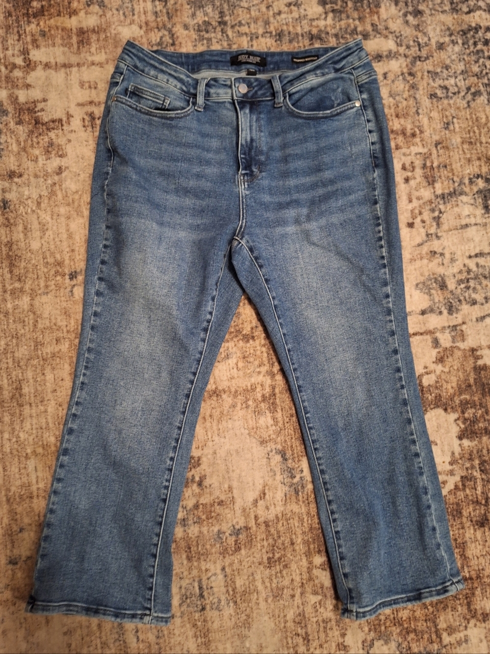 Judy Blue Cropped Bootcut Jeans. Super Cute. Sz 16W